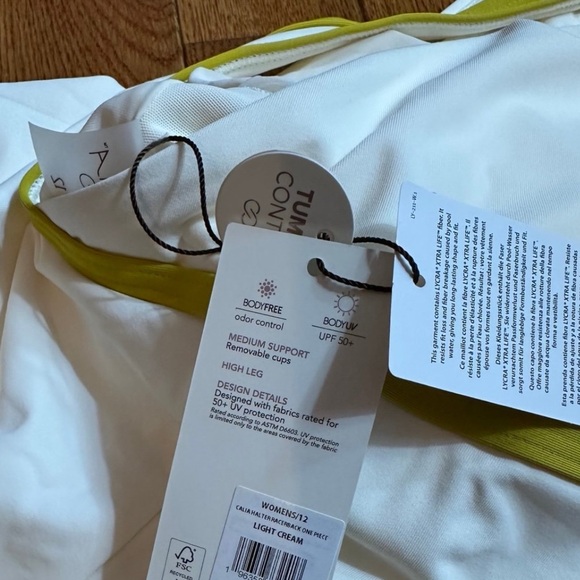 New With Tags CALIA by Carrie Underwood Racerback One Piece Swimsuit Size 12 - Picture 5 of 7